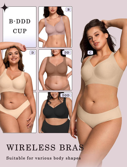 Seamless Jelly Support Wireless Bra