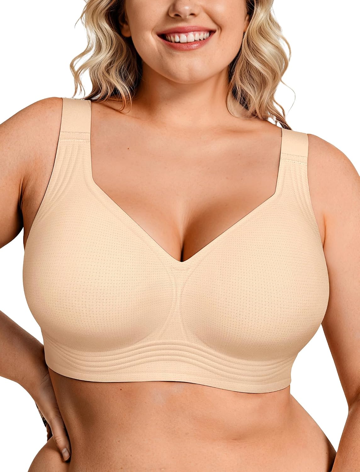 HaloFrom Seamless Jelly Support Wireless Bra