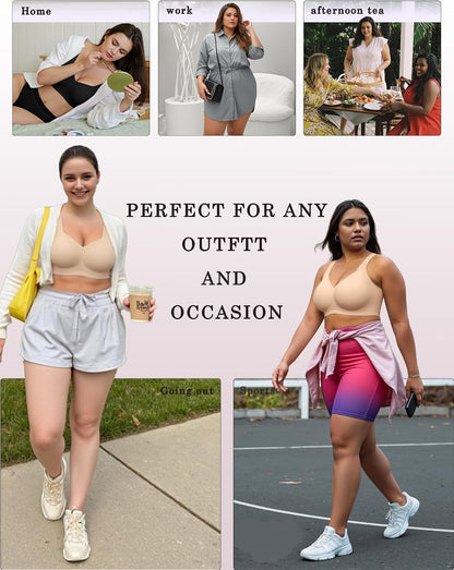 HaloFrom Seamless Jelly Support Wireless Bra